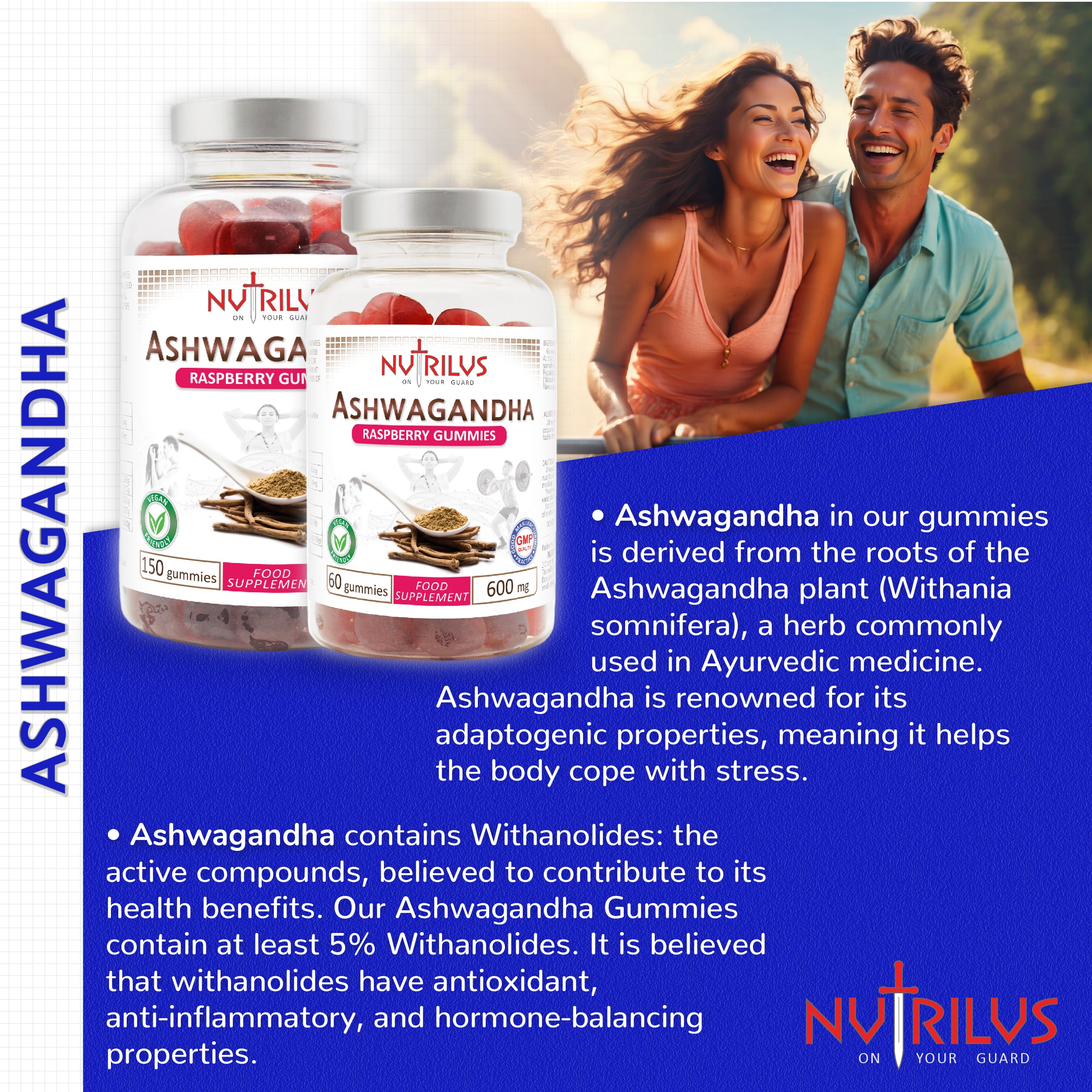 Ashwagandha Root Gummies 600mg 5% Withanolides