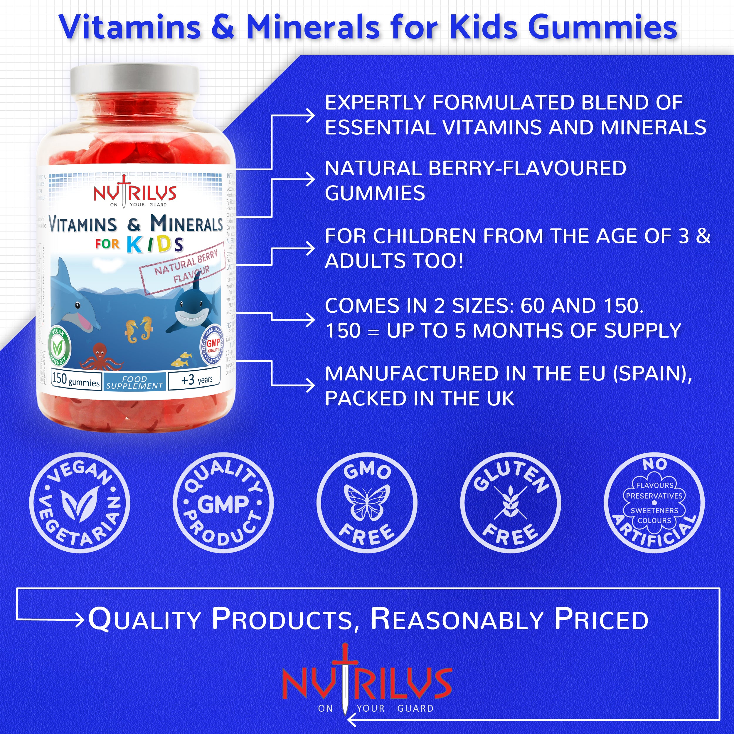 Vitamins & Minerals for Kids Gummies