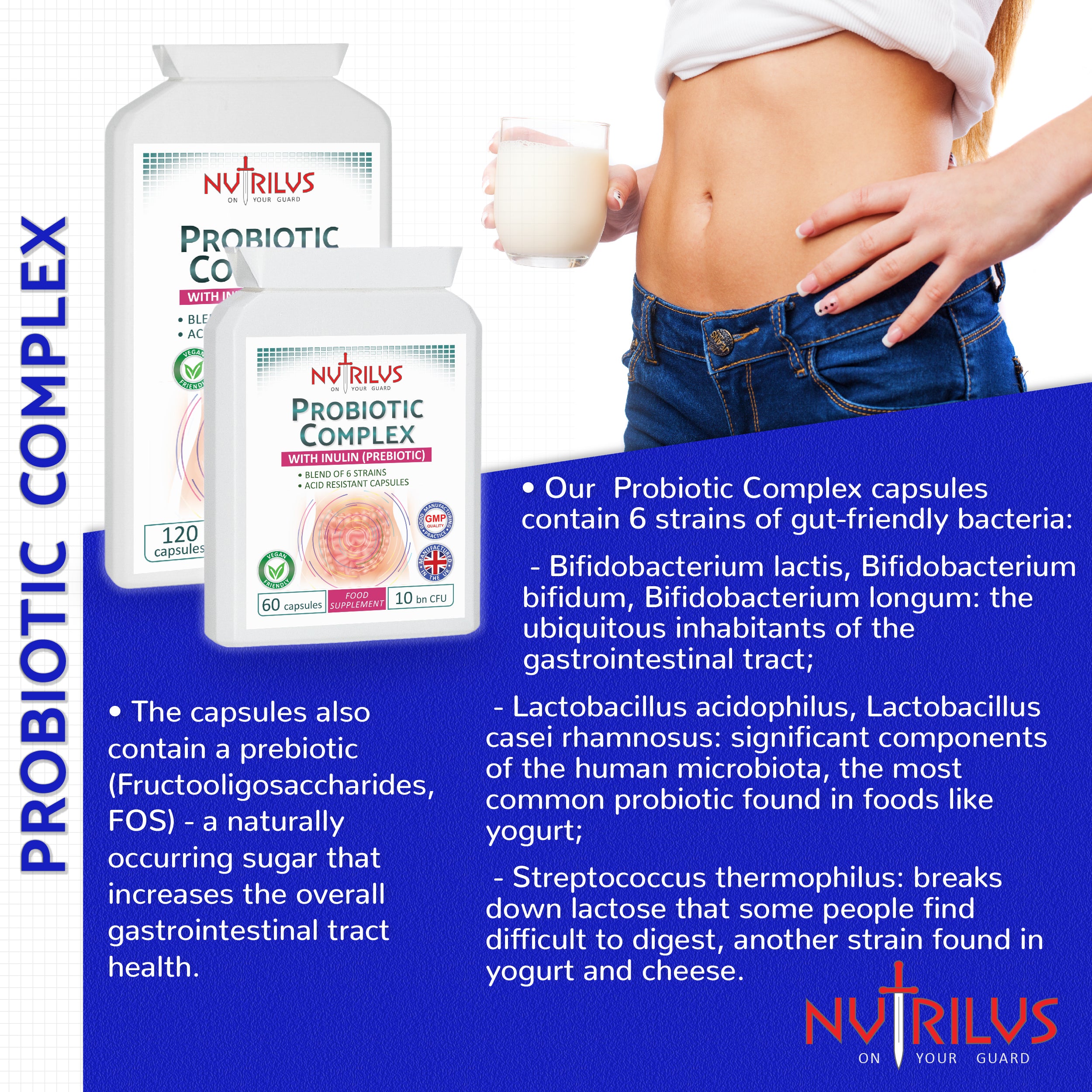 Probiotic Complex Capsules 10 Billion CFU