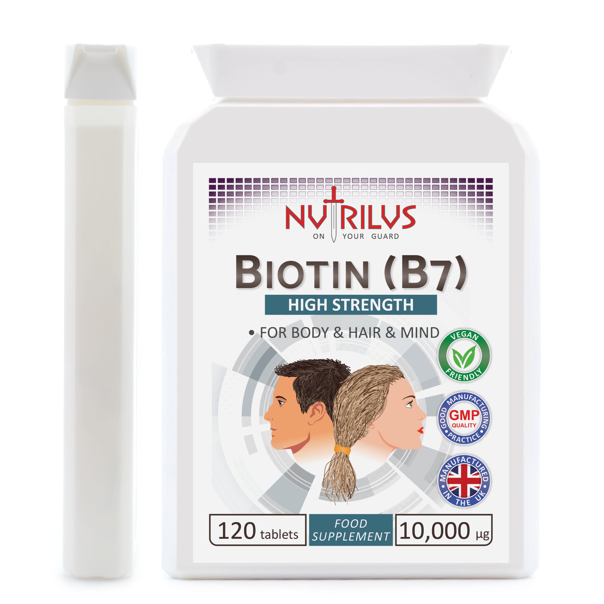 Biotin 120 Tablets High Strength 10,000µg