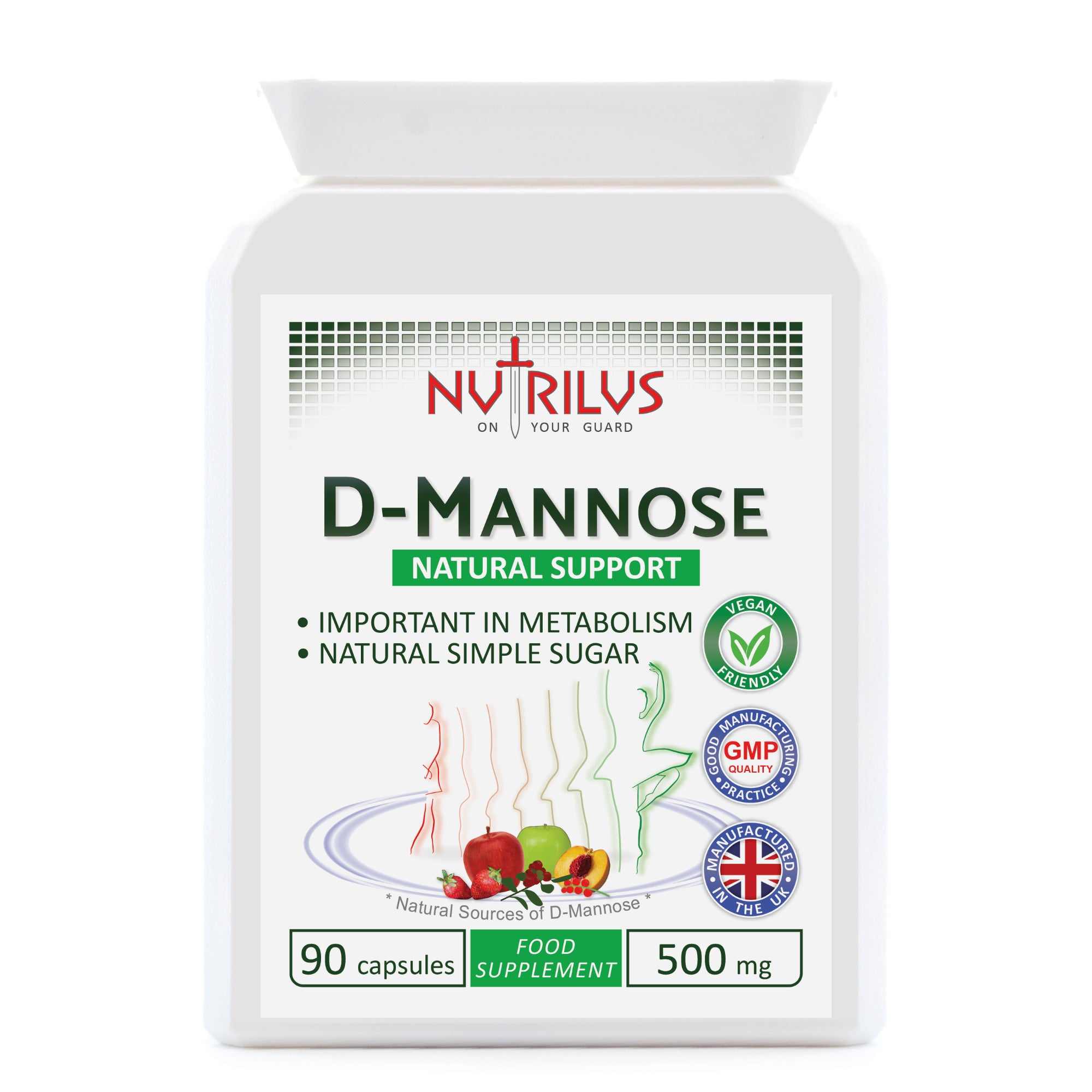 D-Mannose 90 Capsules 500mg