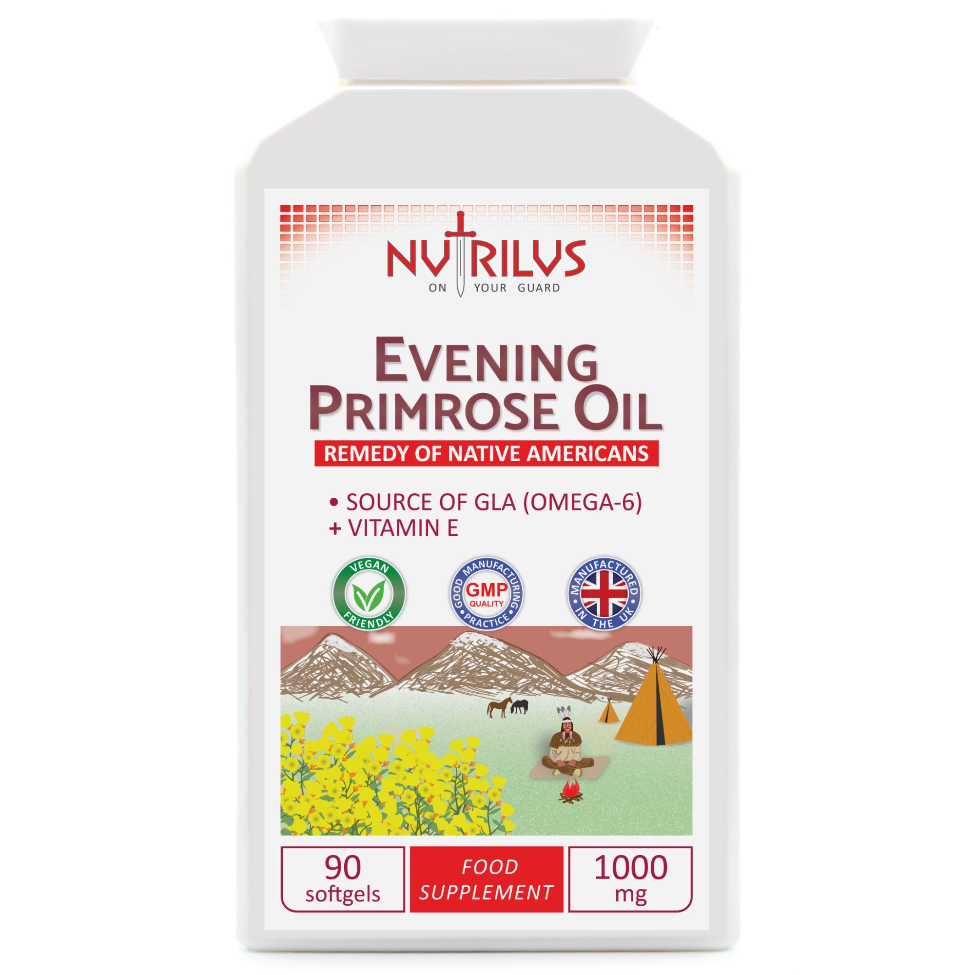 Evening Primrose Oil 90 Softgel Capsules 1000mg