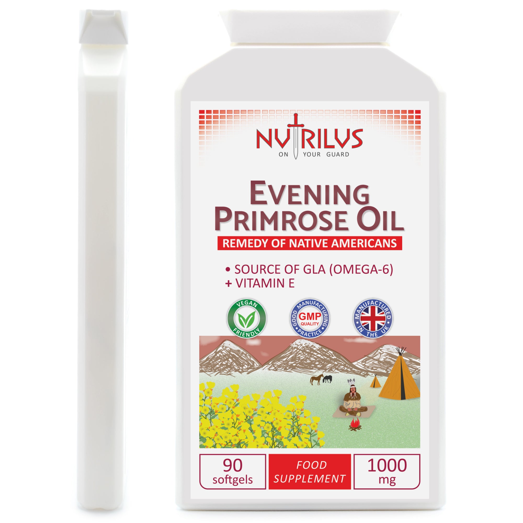 Evening Primrose Oil 90 Softgel Capsules 1000mg