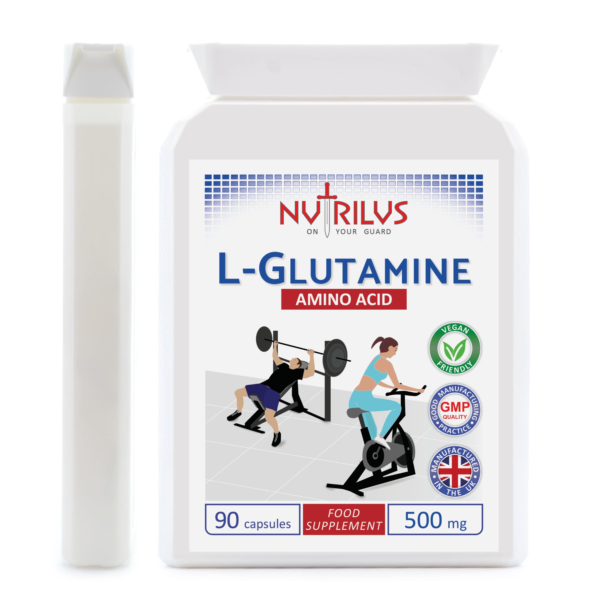 L-Glutamine 500mg 90 Capsules