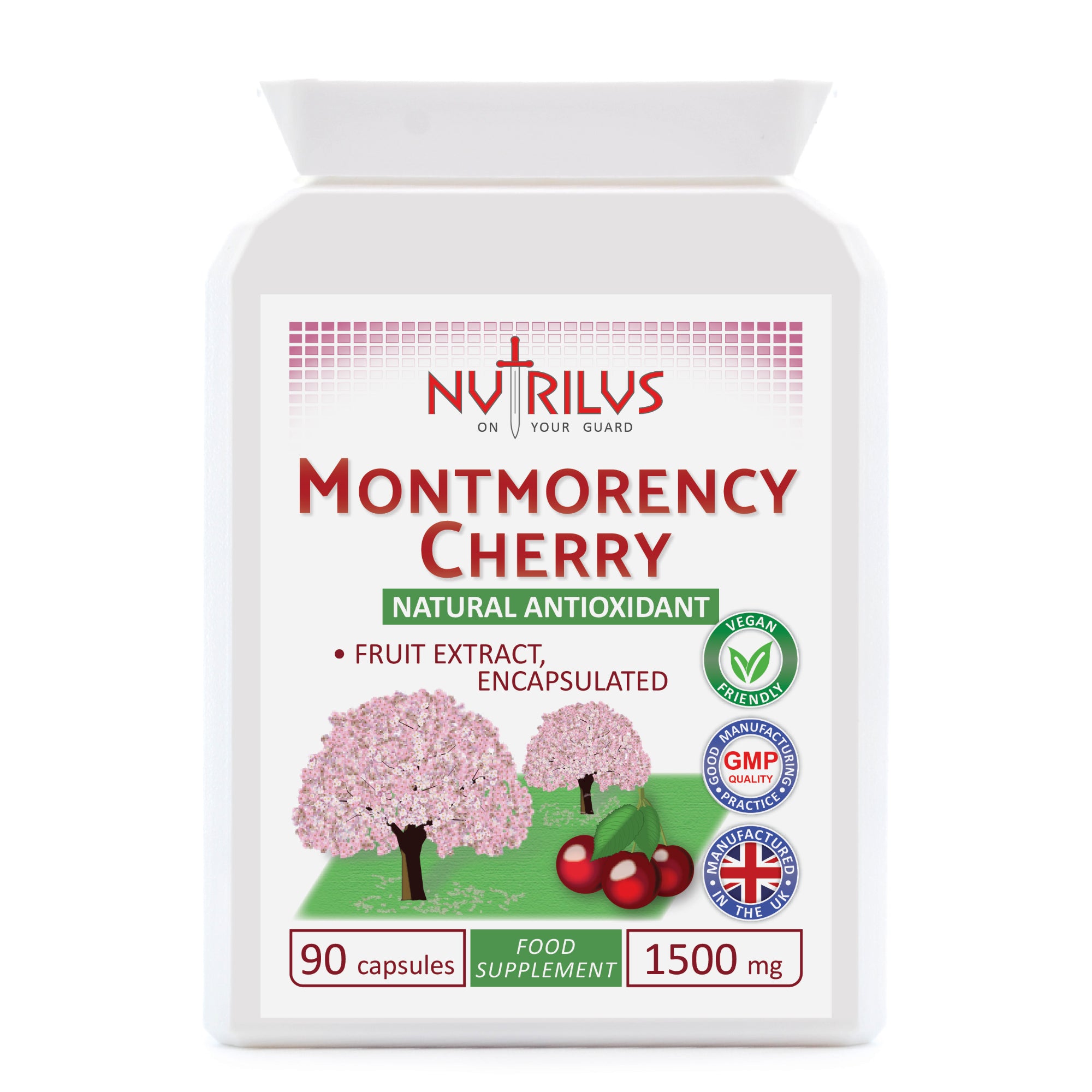 Montmorency Cherry 90 Capsules 1500mg