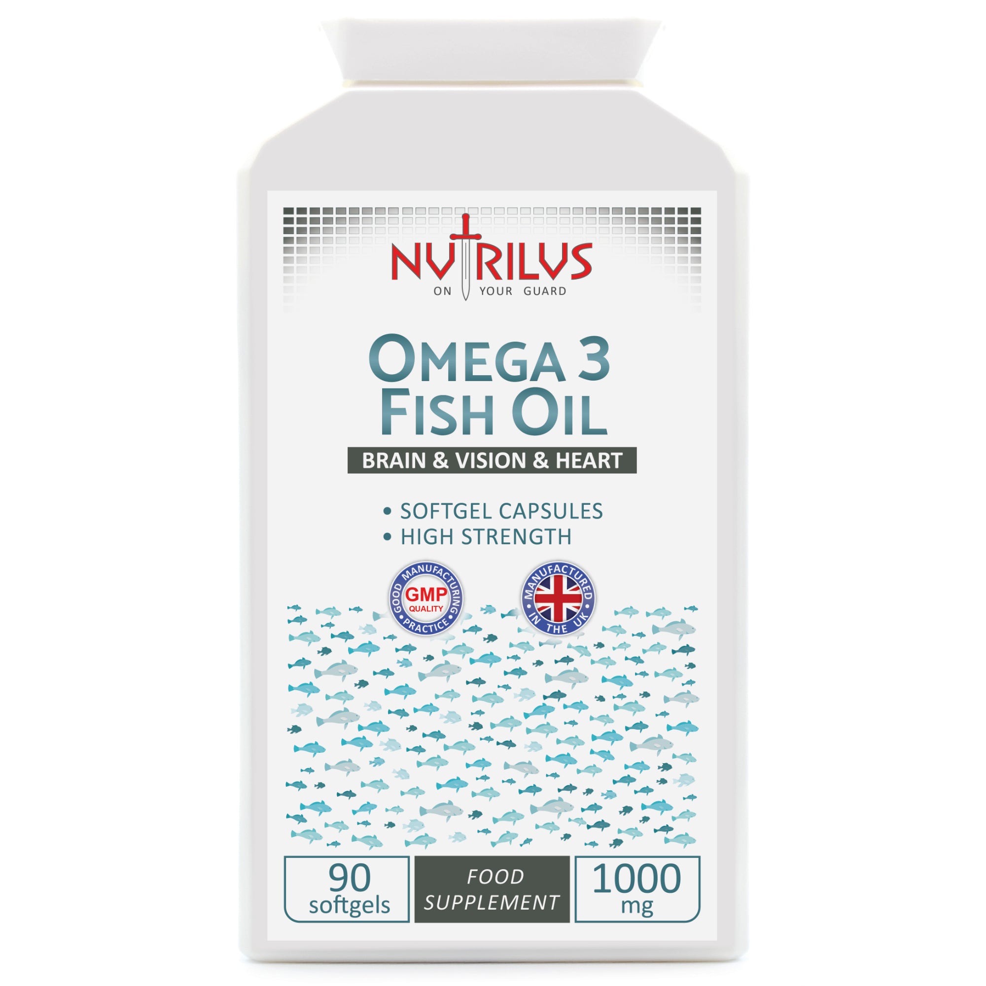 Omega 3 Fish Oil 90 Softgel Capsules 1000mg