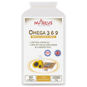 Omega 3 6 9 Oil Mix 90 Softgel Capsules 1000mg