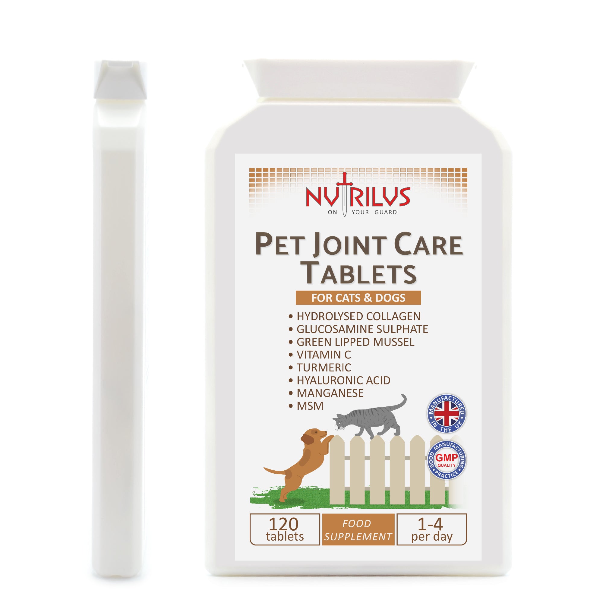 Pet Joint Care 120 Tablets for Cats & Dogs