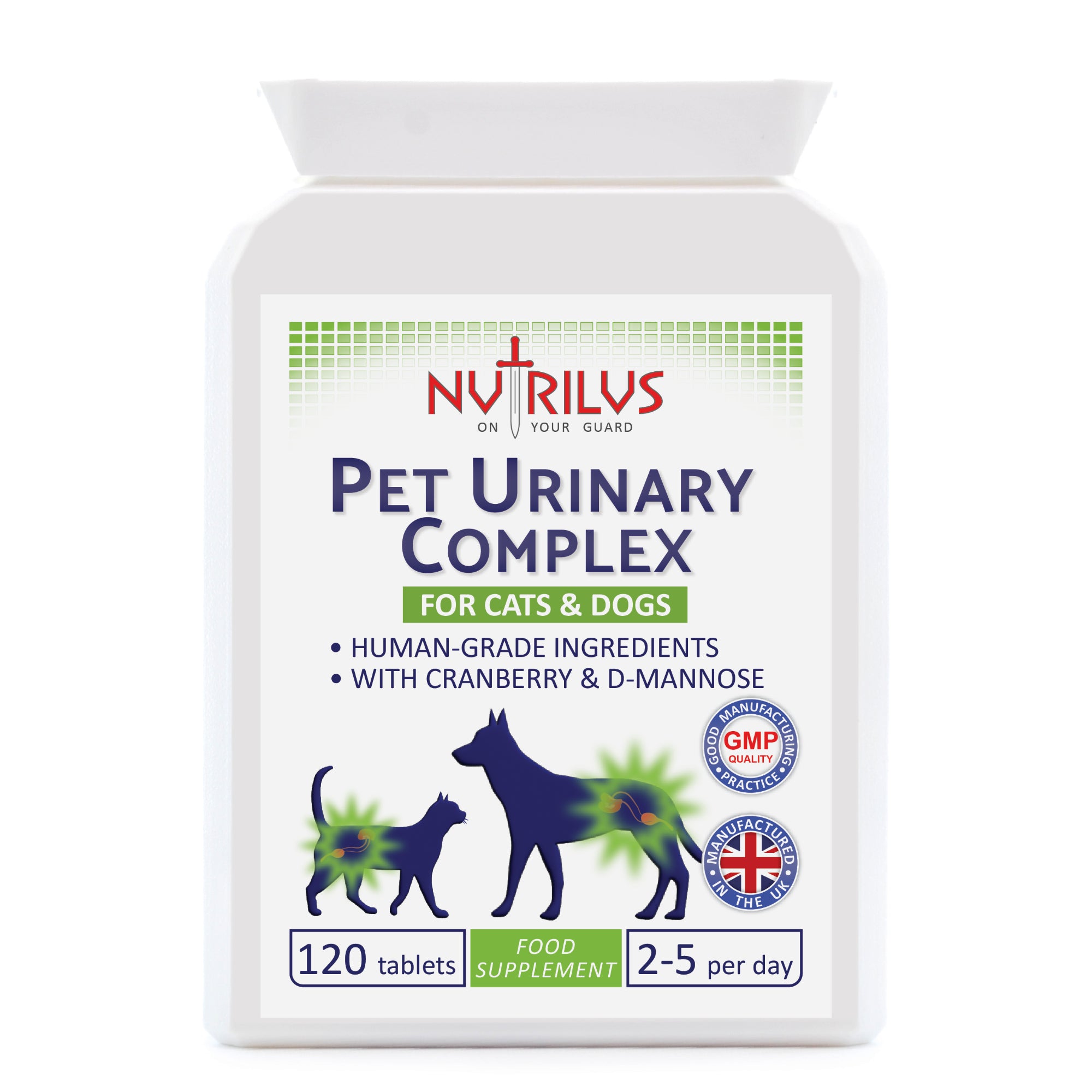 Pet Urinary Complex 120 Tablets for Cats & Dogs