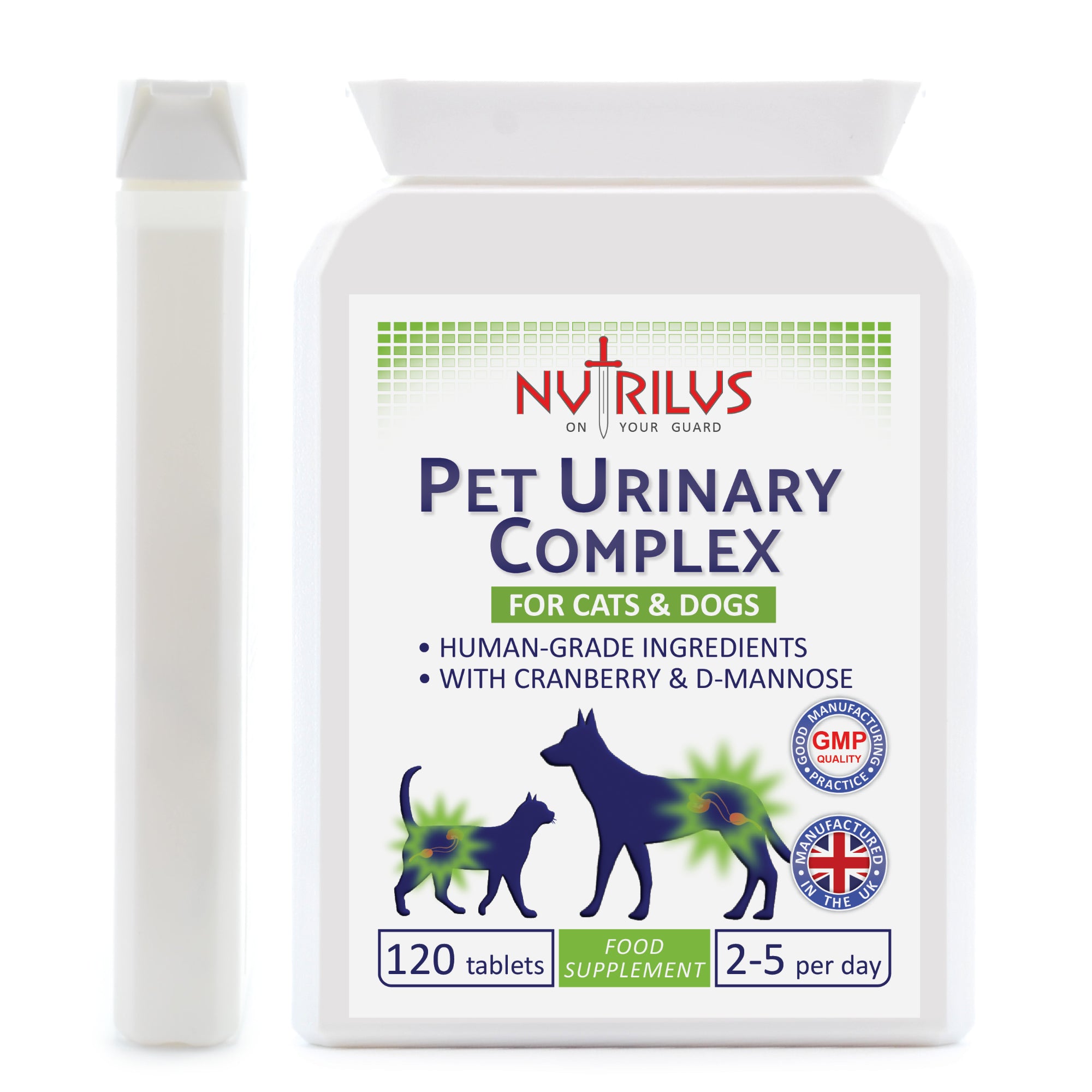 Pet Urinary Complex 120 Tablets for Cats & Dogs