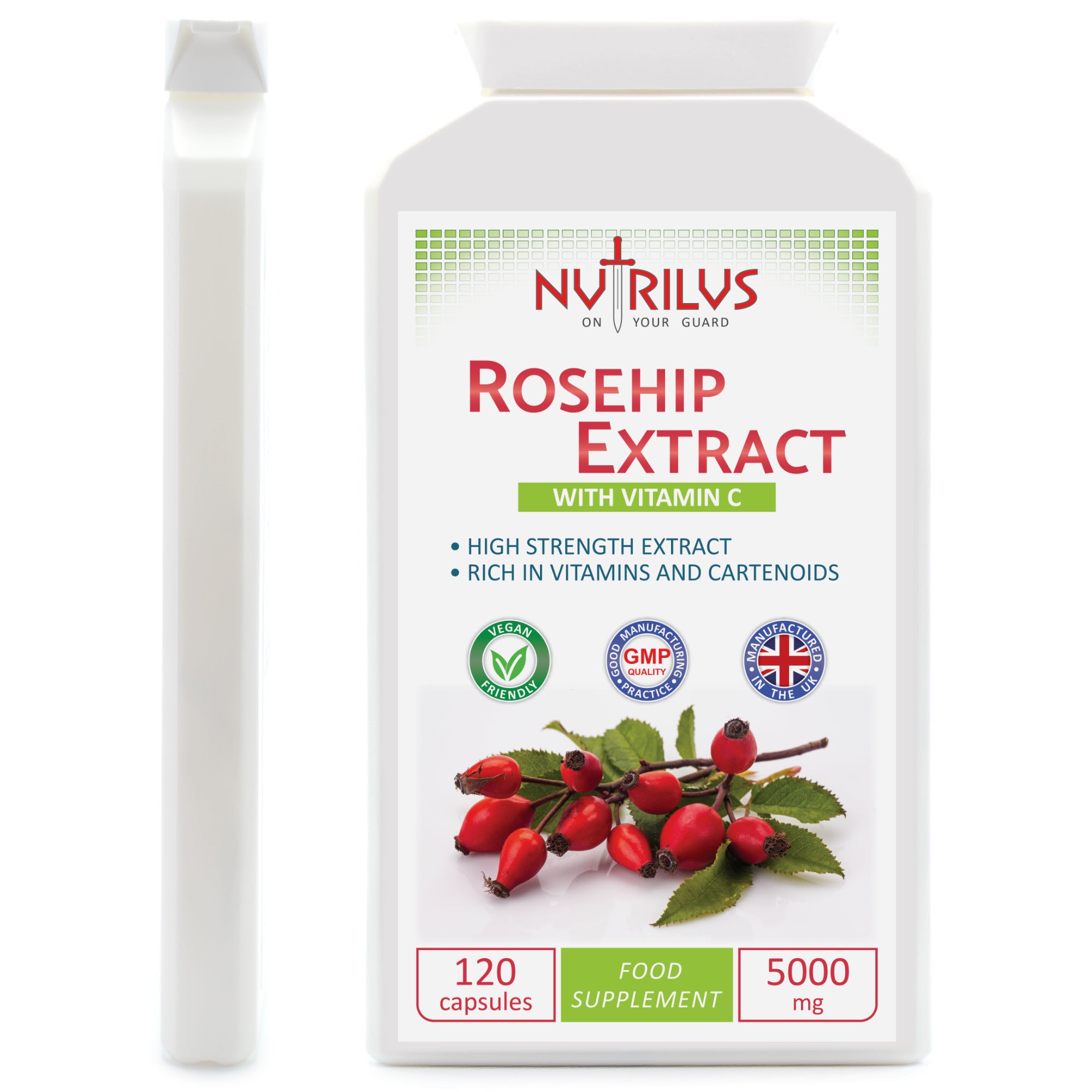 Rosehip Extract 120 Capsules 5000mg