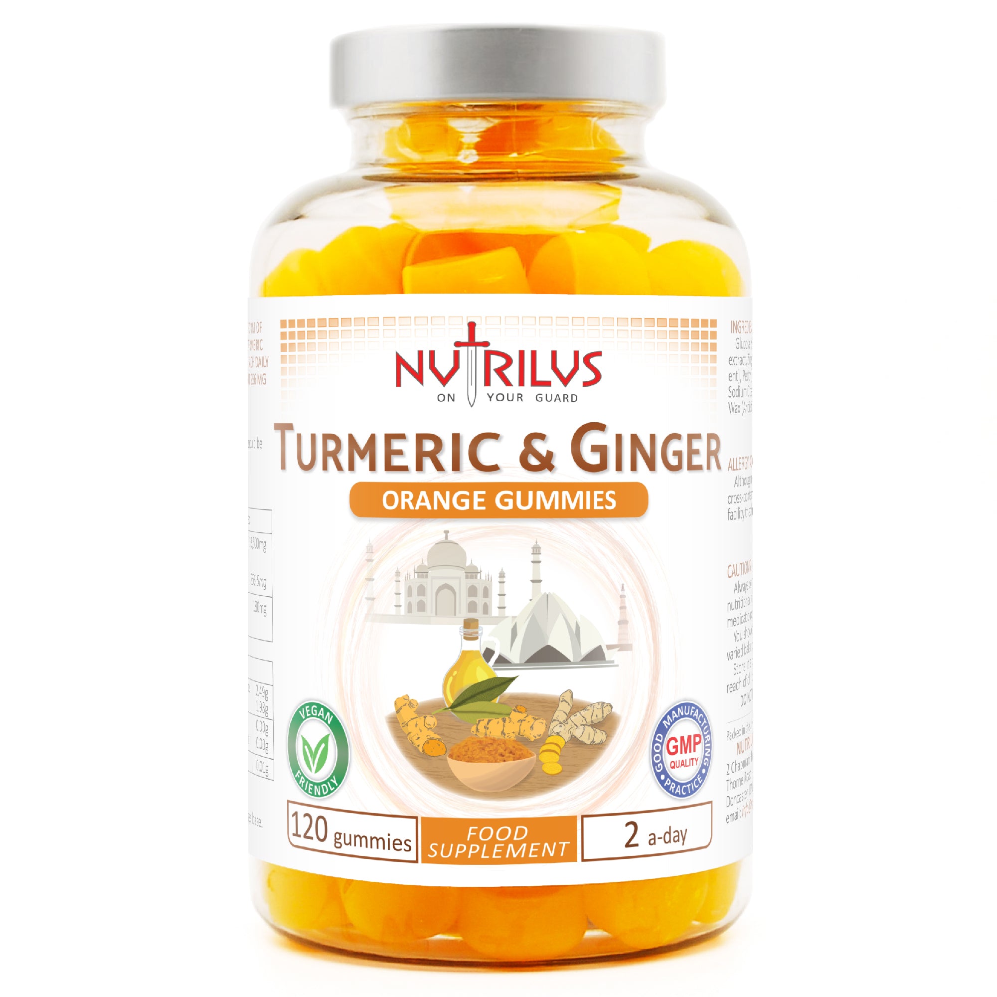 Turmeric & Ginger Gummies 13,500mg 95% Curcuminoids