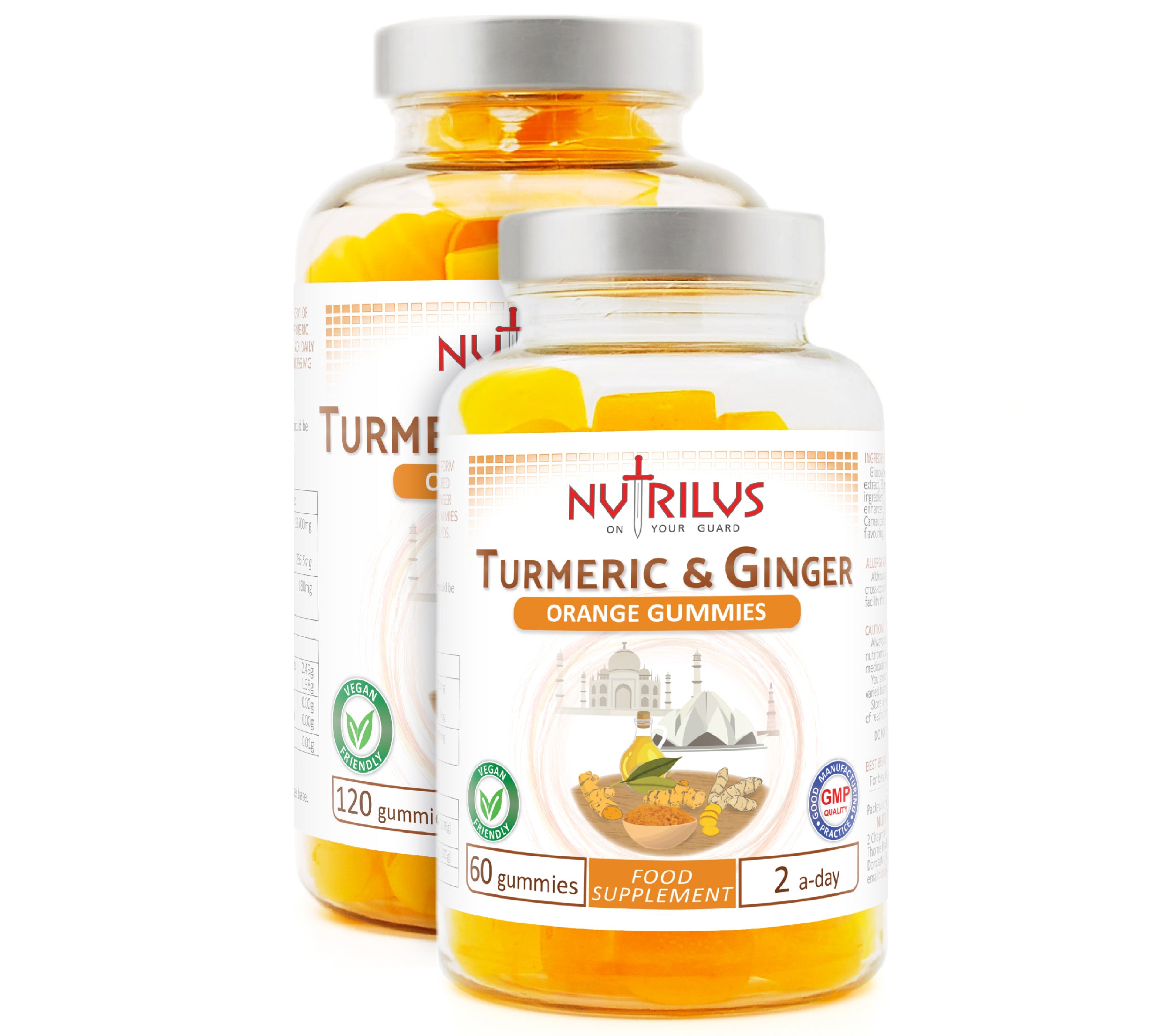 Turmeric & Ginger Gummies 13,500mg 95% Curcuminoids