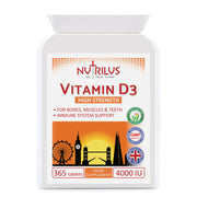 Vitamin D3 High Strength 4000 IU 365 Tablets