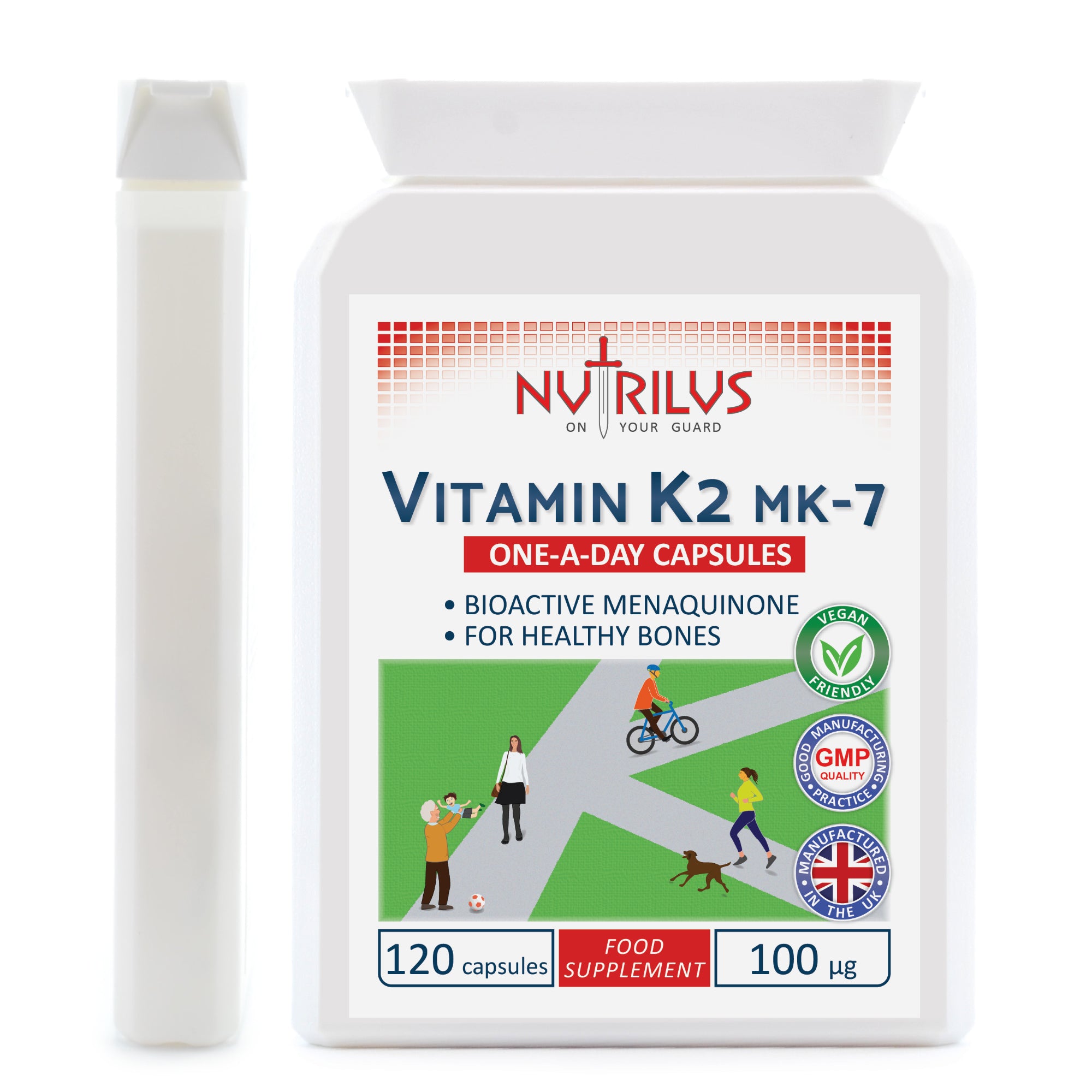 Vitamin K2 MK-7 120 Capsules 100µg